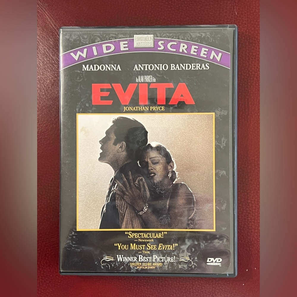Evita DVD Widescreen with Madonna & Antonio Banderas